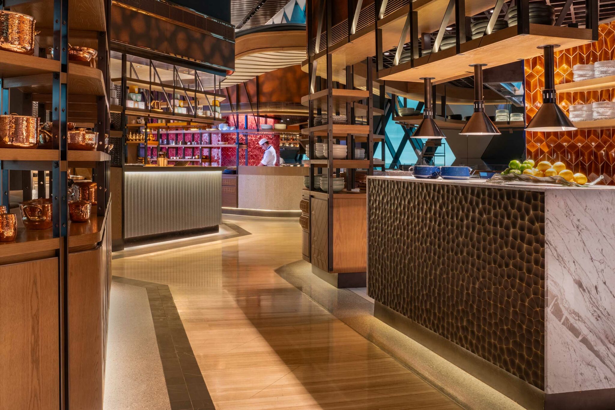 Modern food hall Arrazuna located inside One Za